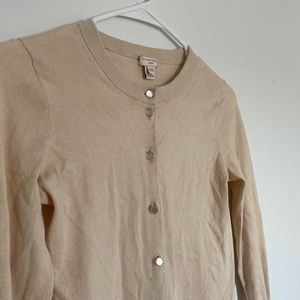 J.Crew Tan Cardigan